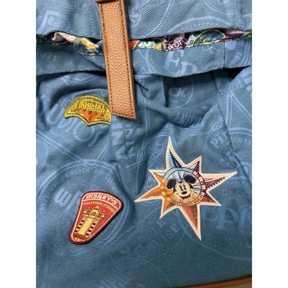 Walt Disney World Passport Series Blue Patch Backpack Rucksack Mickey Parks